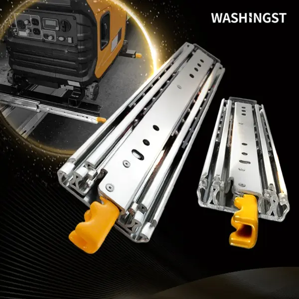 WASHIGST  Furniture 1 Pair Sliding Door Rv Hardware Heavy Duty Drawer Slides Full Extension Bearing 220KG Width 76mm
