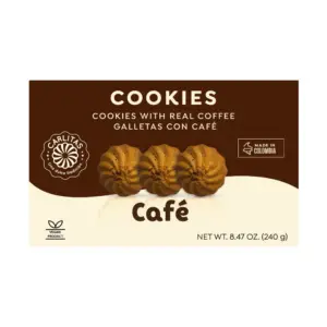 (3packs) Galletas Carlitas -Cafe flavored Cookies 8.47 oz
