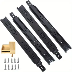 Heavy Duty 3-Section Full Extension Ball Bearing Drawer Slides Tool Boxes Kitchen Cabinets Office Desks Cabinet Slides