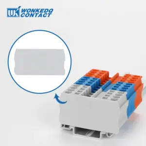 100Pcs D-ST-4 End Cover For PT4 ST4 PT/ST 4 Din Rail Terminal Block Electrical Connector Accessories D-ST4/PT4 Barrier Plate