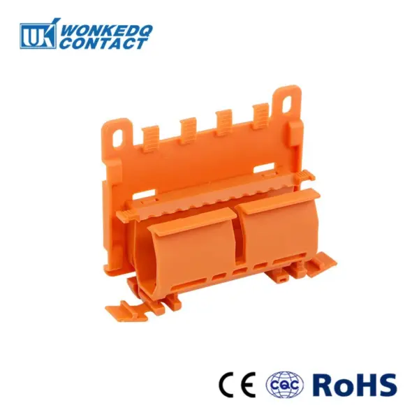 10Pcs 222-500 Mounting Carrierr With Strain Relief Plate 222-505 Fast Wire Splicing Connectors DIN Rail Terminal Block Holder