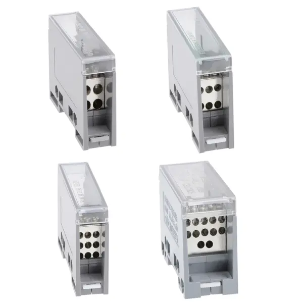 uxcell 1 In 4/6/9/12 Out DIN Rail Terminal Blocks Connectors Distribution Block for Swimming Pool Pumps and Gate Motors