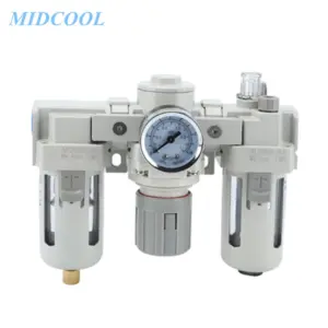 Modular F.R.L. Units  Air Combination Air Filter + Regulator + Lubricator AC Series AC4000 AC5000 AC4000-03/04/06/03D/04D/06D