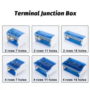 1PCS Junction Modular Screw Universal Wire Electrical Connector NHC01 Series Din Rail Terminal Block Power Distribution Box