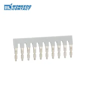 20Pcs EB10-6 Insertion Bridge For Din Rail Terminal Block UK2.5B UKK/UKKB-5 UDK4 DIKD1.5 UK Type Wire Connector EB 10-6 Jumpers