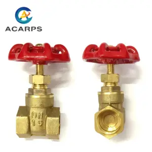 1/2" 3/4" 1" 1-1/4" 1-1/2" 2" inch Brass Gate Valves Water Valve Switch Valve Female Thread Gate Valve