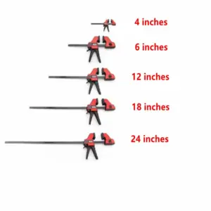1-4Pcs 4/6/12Inches Wood Working F Clamp Quick Ratchet Clip Heavy Duty Woodworking Bar Clamps Kit DIY Carpentry Hand Tool