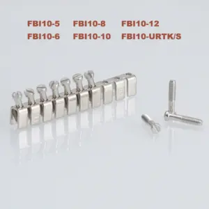 5/20pcs Central Connector short circuit center connection strip FBI10-5/6/8/10/12/15/URTKS for UK Din Rail Terminal block Parts
