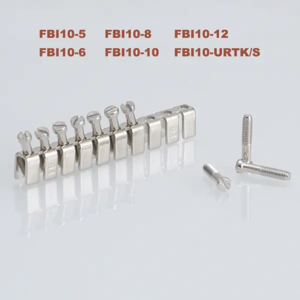 5/20pcs Central Connector short circuit center connection strip FBI10-5/6/8/10/12/15/URTKS for UK Din Rail Terminal block Parts