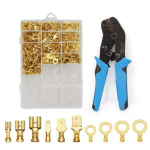 1000Pcs  2.8/4.8/6.3mm Crimp Terminals cable connector with insulation combination kit + ring lug + female seat +SN-48B pliers