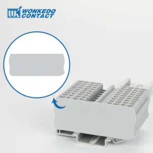 100Pcs D-ST 2.5-QU End Cover For ST2.5/PT2.5-QU 4 Conductors Connector 2.5mm² Din Rail Terminal Block D-ST2.5-QU Barrier Plate