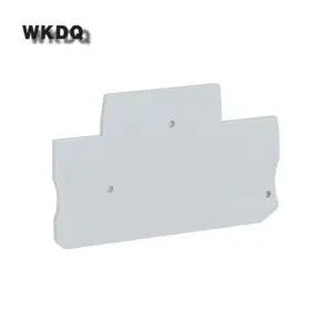 10Pcs D-PTTB2.5 End Cover PTTB2.5 Wire Electronic Connector 2-Level Din Rail Terminal Block Accessories D-PTTB 2.5 Barrier Plate