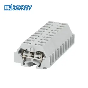 10Pcs 260-301 Spring-Cage Connection Mini Mount 2-Conductor Plug 1.5mm 260 301 Wire Electrical Connector Din Rail Terminal Block