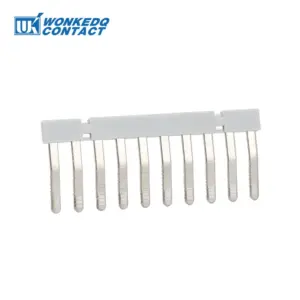 20Ps EB 10-5 Insertion Bridge 2/3/4/10 Positions Connector For UK3N UKK3 MBKKB 2.5 DIN Rail Terminal Block EB10-5 Wiring Jumpers