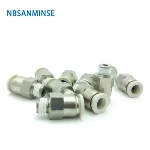 10Pcs/Lot PCVC 1/8 1/4 3/8 1/2 Check Valve Pneumatic Air One Way Non Return Valves Brass Thread Push In Fitting NBSANMINSE