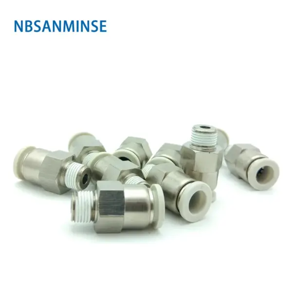 10Pcs/Lot PCVC 1/8 1/4 3/8 1/2 Check Valve Pneumatic Air One Way Non Return Valves Brass Thread Push In Fitting NBSANMINSE