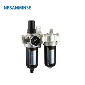 NBSANMINSE Air Preparation Units SFC 200 1/4 3/8 1/2 Two Units Air Filter Regulator Lubricator Air Compressor Filter Regulator