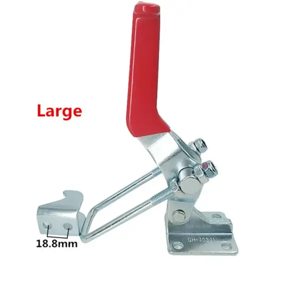 1pcs GH-40341 Large Galvanized Hand Tool Toggle Latch, Catch Hasps Trailer Outdoor Marine Grade Adjustable Hasp Fastener
