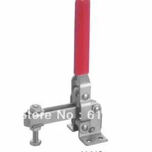 11412 Holding Capacity 200Kg 441 Lbs Nonslip Handle Flanged Base Vertical Hold-down Metal Toggle Clamp Clamper Hand Tool Welding