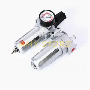 1/4" 3/8" 1/2"BSP Air Compressor Oil Lubricator Moisture Water Trap Filter Regulator Oil Water Separator SFC-200 SFC-300 SFC-400
