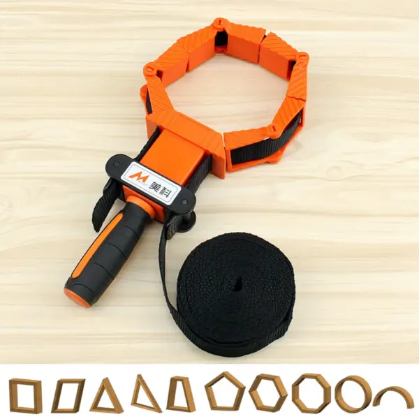 4meters Binding Belt Clamp Woodworker Photo Frame with Strap Clamp Holder Miter Vise Ratchet Angle Clamp Band Tool