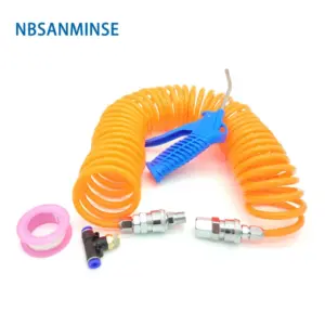NBSANMINSE Truck Pneumatic Compress Air Blow Gun Dust Pipe Connect Gas Bottle PU Tube+Blow Dust Gun+Fitting+PTFE Tape/SET
