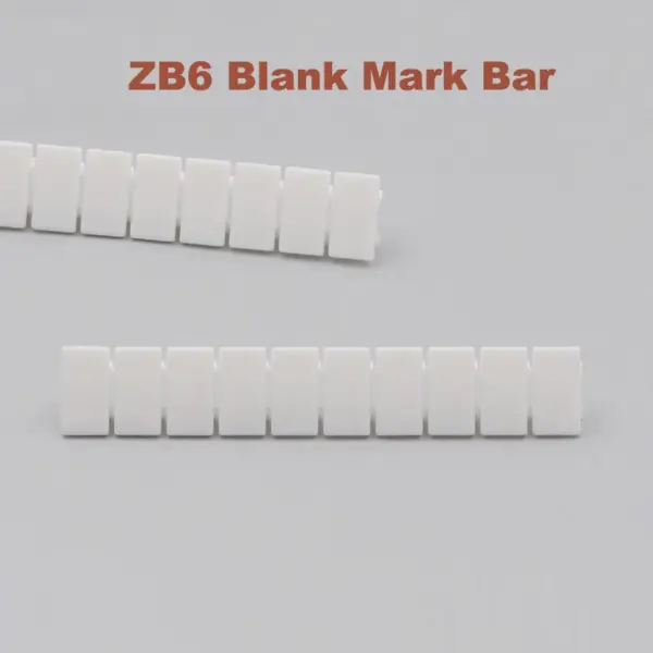 50Pcs ZB6 Blank Marker Strip For UK2.5B UK5N UDK4 UKK5 UK5-TWIN Din Rail Terminal Block Mark Bar Morsettiera ZB-6 Label