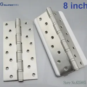 1pcs 8 Inch Stainless Steel Thicken Wooden Door Hinge Bearings Heavy Duty Hinges Mute Door Hardware Home Decorating Accessories