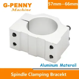 CNC Spindle Motor fixture 57mm,58mm,60mm,62mm,64mm,65mm,66mm Spindle Clamping bracekt Aluminium fixture