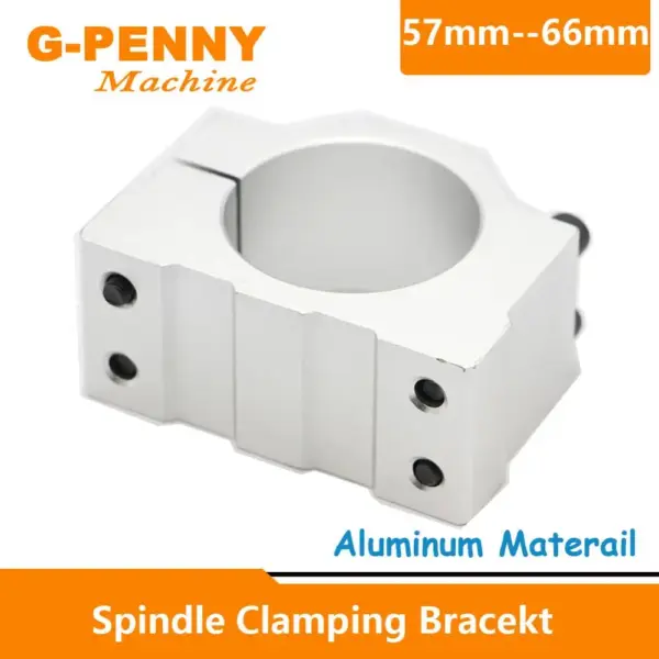 CNC Spindle Motor fixture 57mm,58mm,60mm,62mm,64mm,65mm,66mm Spindle Clamping bracekt Aluminium fixture