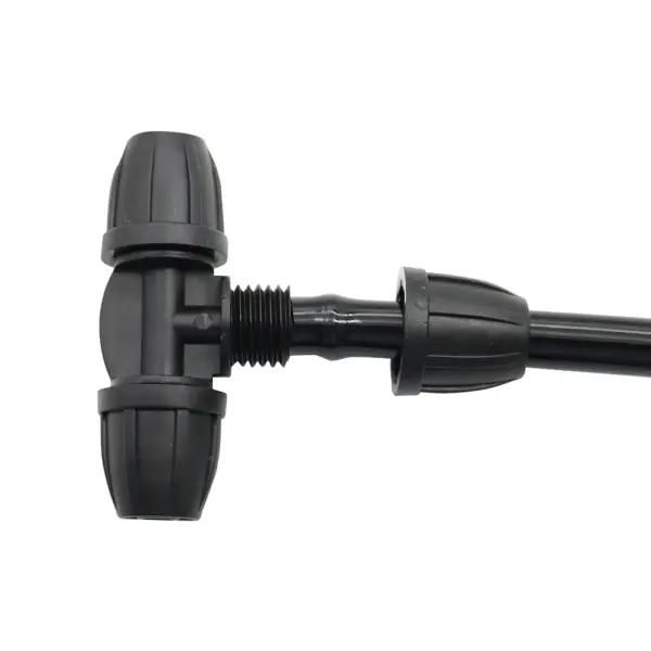 8 / 11mm hose interface tee elbow with lock nut connector garden drip irrigation hose dispenser for watering pipe fittings 10pcs