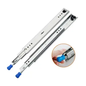 1 Pair Heavy Duty Locking Drawer Slides Full Extension Runners With Lock 10-40 Inch Side Mount Ball Bearing Rails Track 250 Lbs