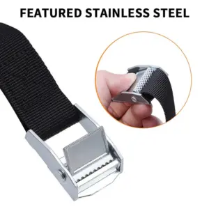 2-5 pcs 2.5cm x 50 - 600 cm Cargo Lashing Polyester Webbing Straps Hold and Secure Ratchet Tie Down with Cam Buckle Winch Strap