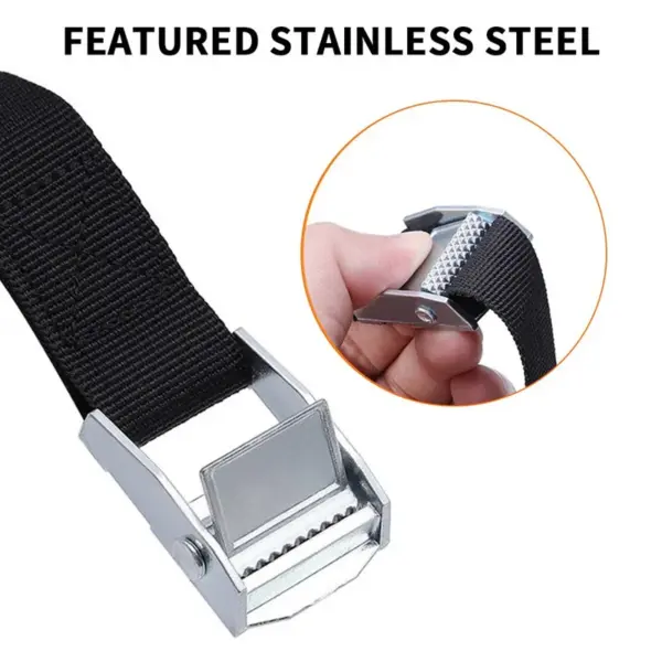 2-5 pcs 2.5cm x 50 - 600 cm Cargo Lashing Polyester Webbing Straps Hold and Secure Ratchet Tie Down with Cam Buckle Winch Strap