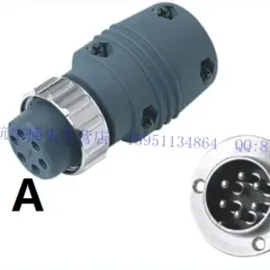Welding Consumables 6 Prong Pins Pin Plug Socket Connector Aviation Plug for TIG MIG MAG Plasma Cutting Torch  Style