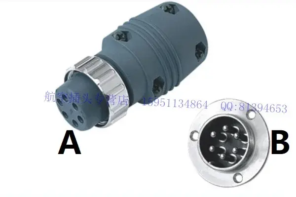Welding Consumables 6 Prong Pins Pin Plug Socket Connector Aviation Plug for TIG MIG MAG Plasma Cutting Torch  Style