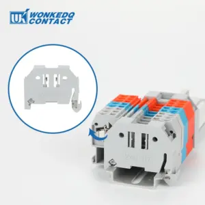 10Pcs 249-117 End Bracket 249 117 For Mini Wire Electrical Connector 35mm Wide DIN Rail Terminal Block Accessories End Stop