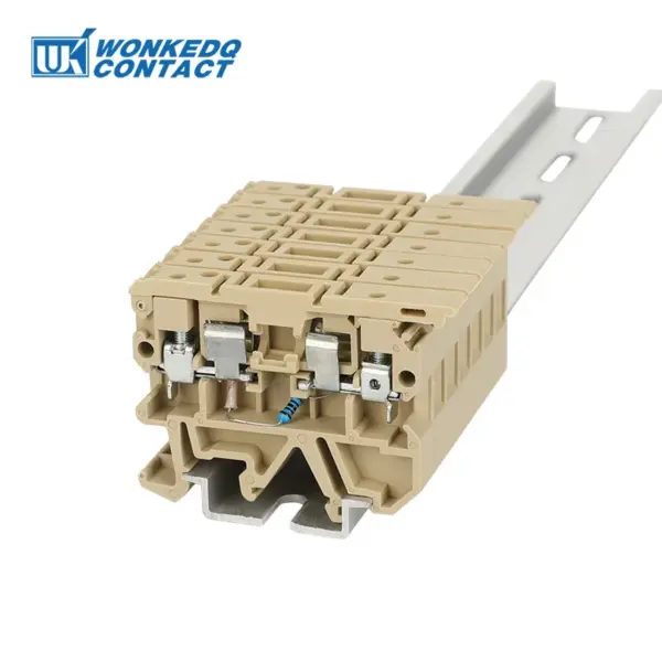 10Pcs ASK1EN 24V/220V LED Light 5*20mm 0.5-10A Fuse Holder Din Rail Terminal Block 4mm² Screw Connector SAK ASK1LDEN ASK 1EN