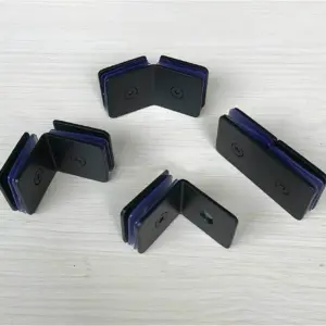 304 stainless steel glass partition code glass to wall 90 degree single side corner code bathroom fixed clamp wall clam(SJ1365)