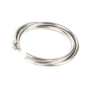 Yiqianyuan Diameter 1.5mm SUS304 Stainless Steel Round Wire Snap Rings Hole Retainer Circlips for Shaft OD 13.8mm to 60.5mm