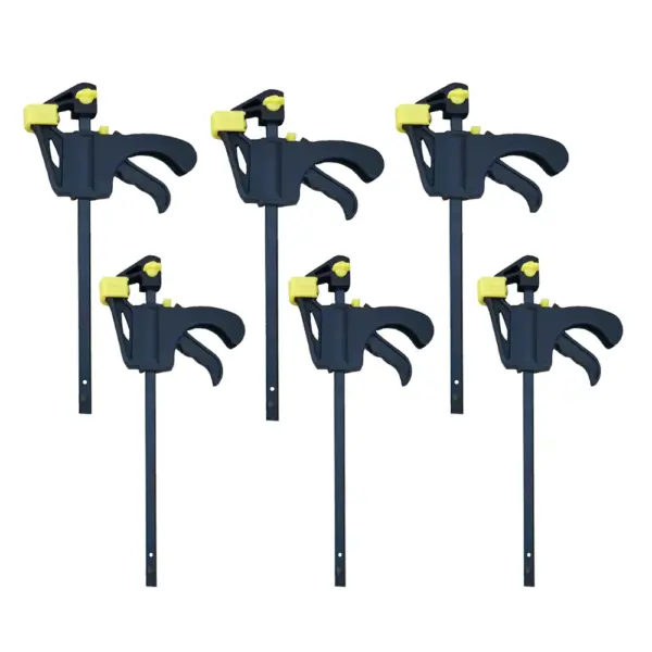 6/4/2 pcs Yellow woodworking 4-inch Plastic clamps Clip for Woodworking Fixed Clamp sergeants for carpentry Mini Tools