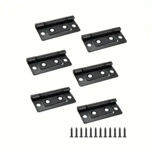 10PCS Heavy Duty Non Mortise Hinges 2''x0.91'', Rustproof Cabinet Hinges w/Screws for Furniture Door Wardrobe (Easy Install)