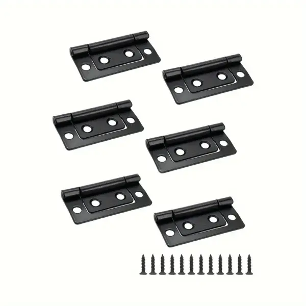 10PCS Heavy Duty Non Mortise Hinges 2''x0.91'', Rustproof Cabinet Hinges w/Screws for Furniture Door Wardrobe (Easy Install)