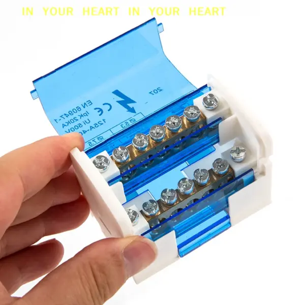 【X】Din Rail Terminal Block WKH207 Power Distribution Box Modular Connection Block