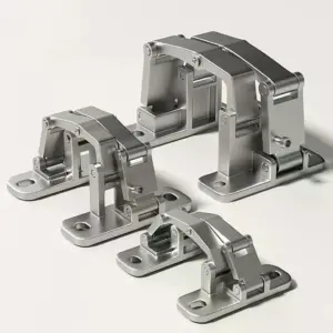 1PCS Heavy Duty Stainless Steel Invisible Door Hinge for Stone Fire Hydrant Concealed Folding Fire Box