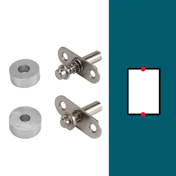 Heavy-Duty Rotation Mounting Hardware Adjustable Anti-Rust Pivot Doors Hinges Corrosion-Resistant Smooth Rotation