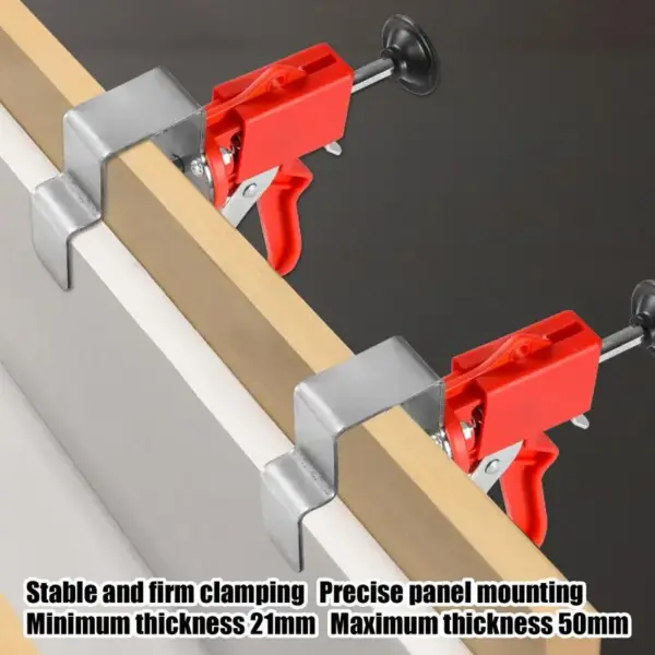Drawer Jig Stainless Steel Drawer Front Clamps Rust-Resistant Precision Efficient Mounting Tool For Kitchen Bedroom Living Room