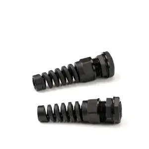 Spiral Cable Gland Waterproof Nylon Plastic PG7 PG9 PG11 PG13.5 PG16 PG21 Strain Relief Joint Connector Flexible Anti Bend