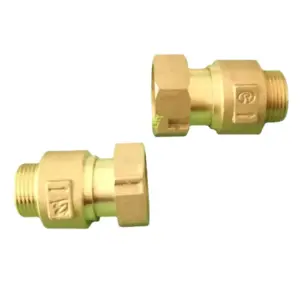 DN15 DN20 DN25 1/2" 3/4" 1" BSP Female Male Brass One Way Check Valve Non-Return For Install Before Or After Water Meter