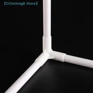 10PCS 12mm Plastic White Pipe Connector DIY Shelf Tent Fixed Joint Fitting Tee Four Way Straight Elbow 【AliS8】